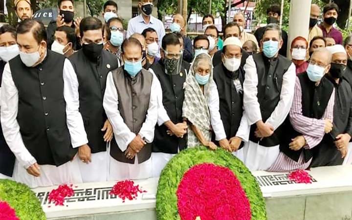 বঙ্গমাতার জন্মবার্ষিকীতে প্রধানমন্ত্রী ও আ.লীগের শ্রদ্ধা
