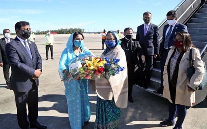 ওয়াশিংটন পৌঁছেছেন প্রধানমন্ত্রী