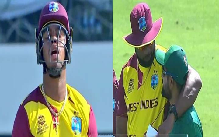আম্পায়ার দিলেন আউট, হেটমায়ারকে ফিরিয়ে নিলেন বাবর আজম
