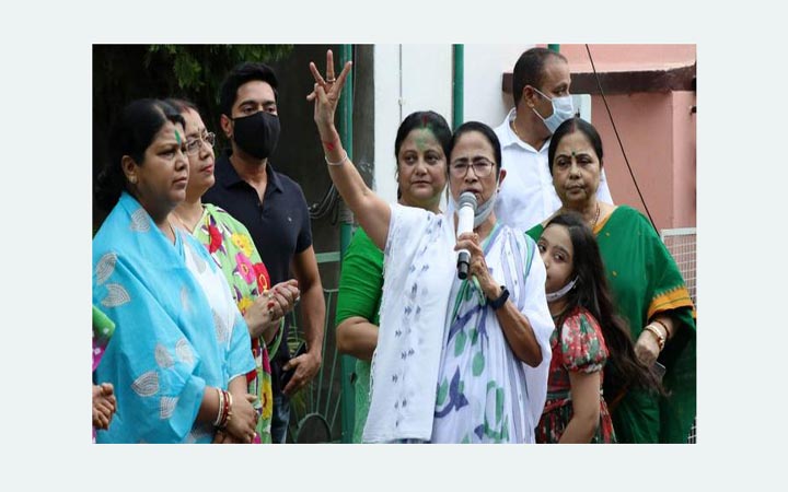 পশ্চিমবঙ্গে উপনির্বাচনে ৪ কেন্দ্রেই বিপুলভাবে জয়ী তৃণমূল