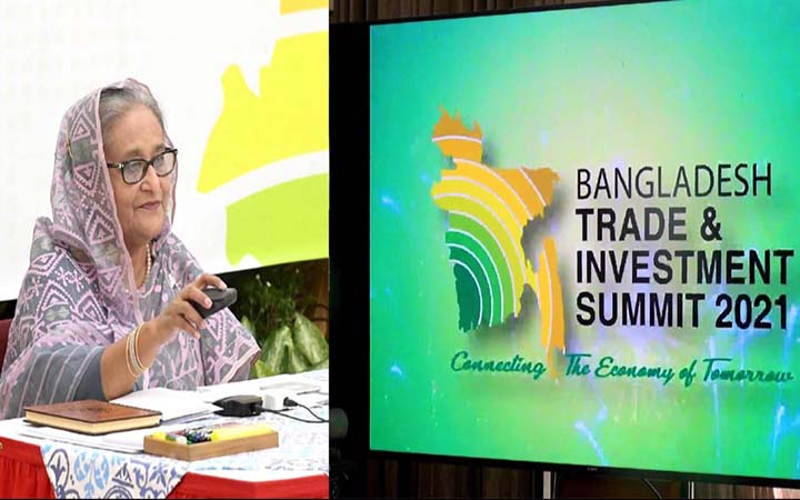 ঢাকায় বিনিয়োগ শীর্ষ সম্মেলন উদ্বোধন করলেন প্রধানমন্ত্রী
