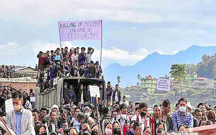ভারতীয় সেনাবাহিনীর বিরুদ্ধে গণহত্যার অভিযোগ, এফআইআর দায়ের নাগাল্যান্ড পুলিশের