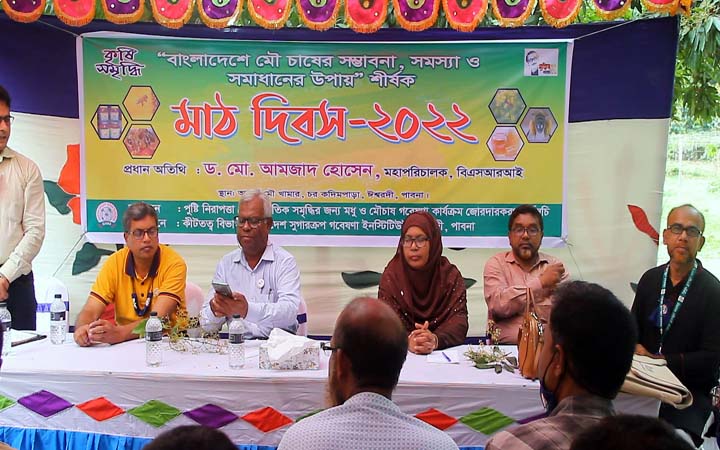 ঈশ্বরদীতে মৌচাষের সম্ভাবনা সমস্যা ও সমাধানের উপায় শীর্ষক মাঠ দিবস অনুষ্ঠিত
