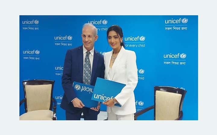 ইউনিসেফের শুভেচ্ছাদূত হলেন বিদ্যা সিনহা মিম