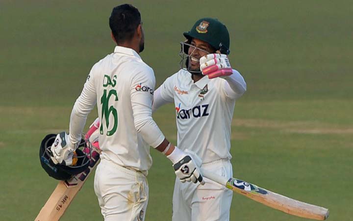 ধ্বংসস্তপে দাঁড়িয়ে মুশফিক-লিটনের লড়াকু সেঞ্চুরি