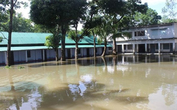 পানিবন্দি এলাকায় সরকারি প্রাথমিকে পাঠদান স্থগিত রাখার নির্দেশ
