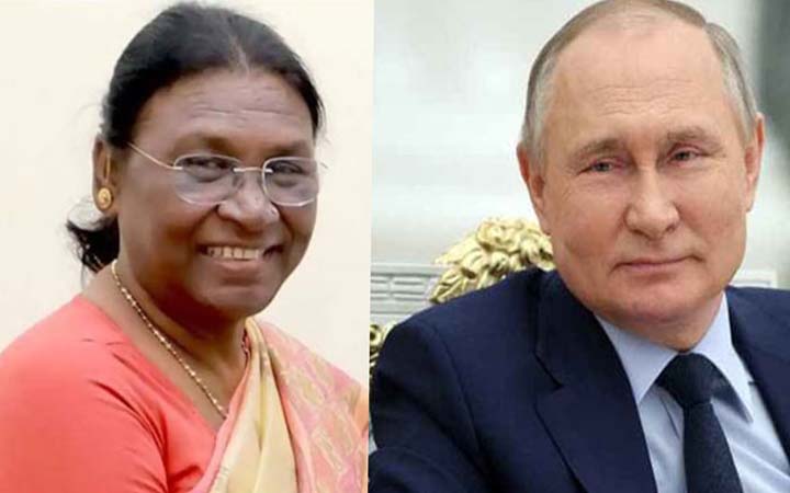 ভারতের নয়া রাষ্ট্রপতি দ্রৌপদী মুর্মুকে শুভেচ্ছা পুতিনের