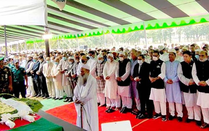 জাতীয় ঈদগাহে ডেপুটি স্পিকার মো. ফজলে রাব্বী মিয়ার জানাজা অনুষ্ঠিত