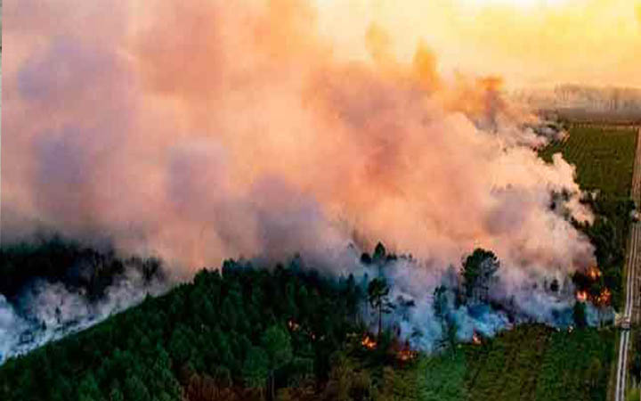 স্পেনে দাবানল, শহর ছেড়ে পালাচ্ছে মানুষ
