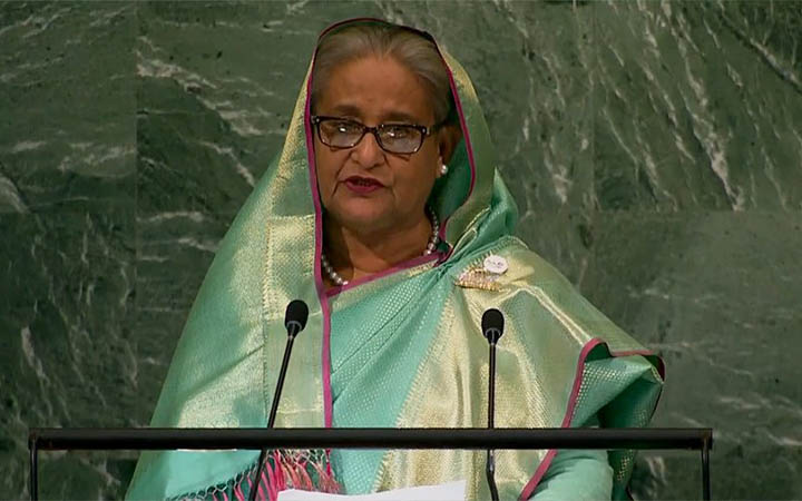 জাতিসংঘ সাধারণ পরিষদের ৭৭তম অধিবেশন যে ভাষণ দিলেন প্রধানমন্ত্রী