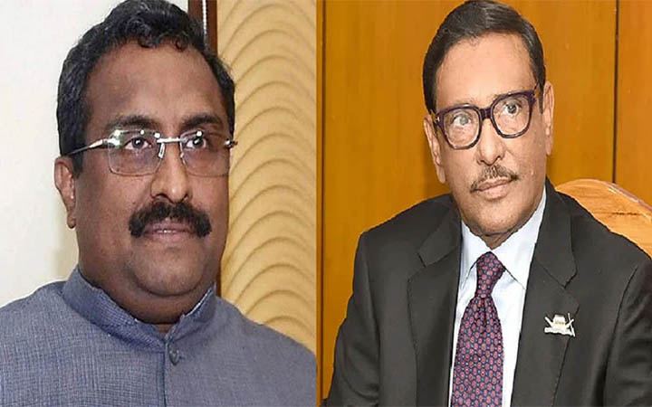 ওবায়দুল কাদেরের সাথে রাম মাধবের সাক্ষাৎ