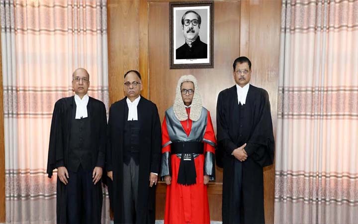 শপথ নিলেন আপিল বিভাগের নতুন ৩ বিচারপতি
