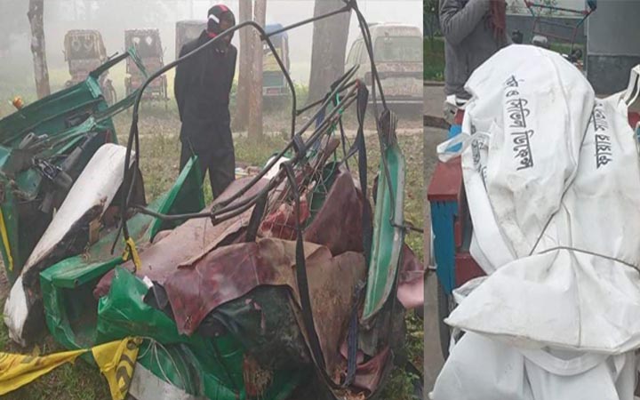 গাইবান্ধায় ঘন কুয়াশায় বাসচাপায় নিহত ৪