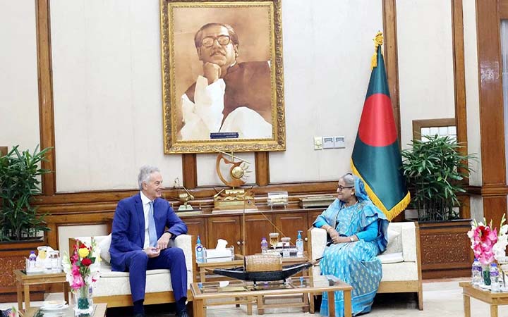 প্রধানমন্ত্রীর সঙ্গে সাক্ষাৎ করেছেন টনি ব্লেয়ার