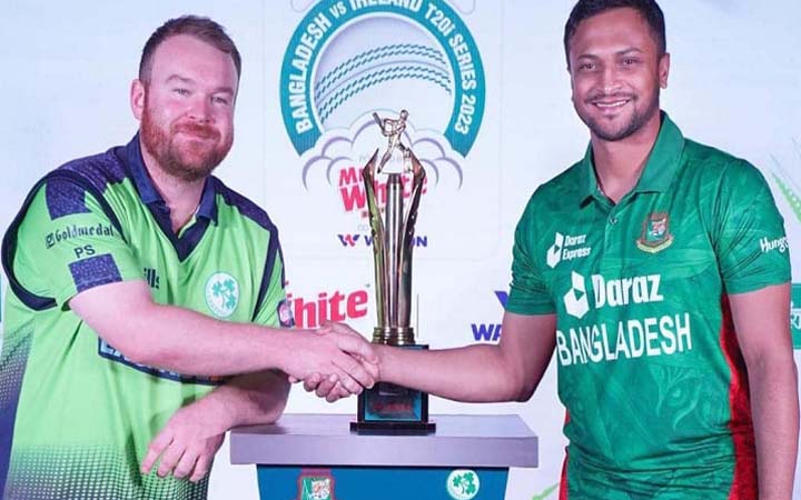 আয়ারল্যান্ডের বিপক্ষে টসে হেরে ব্যাটিংয়ে বাংলাদেশ