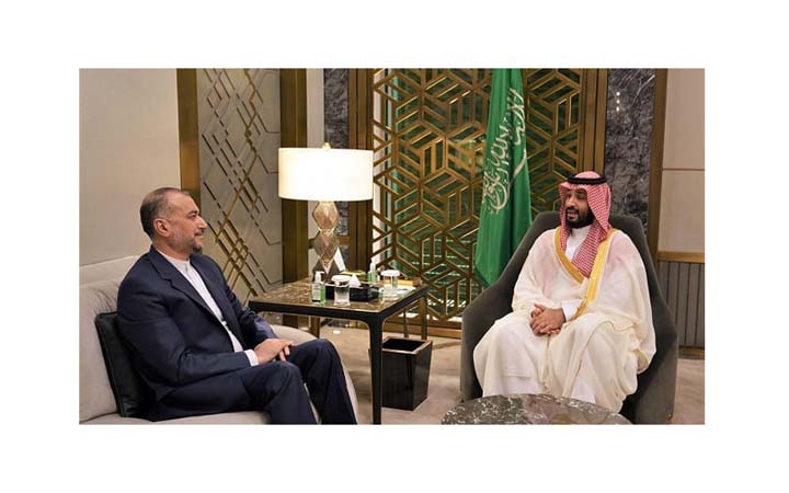 সৌদি যুবরাজের সাথে ইরানের শীর্ষ কূটনীতিকের সাক্ষাত