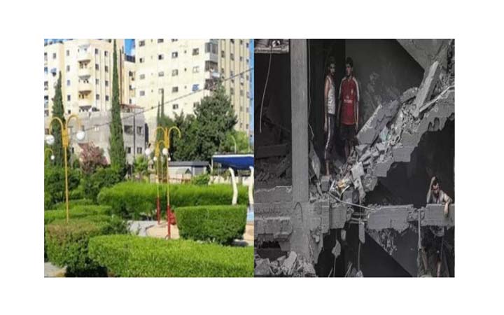 গাজার সবচেয়ে সুন্দর এলাকার করুণ পরিণতি