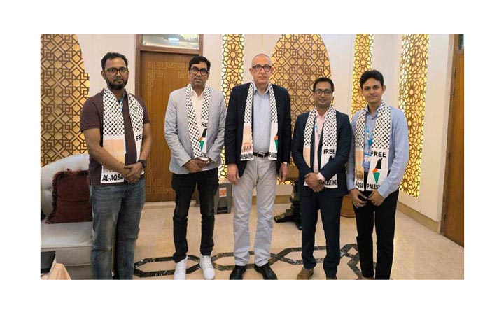 এনএনএইচ গ্রুপের পণ্য বিক্রির ১ শতাংশ অর্থ পাবেন ফিলিস্তিনিরা