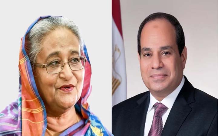 প্রধানমন্ত্রীকে মিশরের প্রেসিডেন্ট সিসির অভিনন্দন