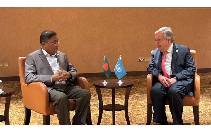 শেখ হাসিনার নেতৃত্বের প্রশংসায় জাতিসংঘ মহাসচিব