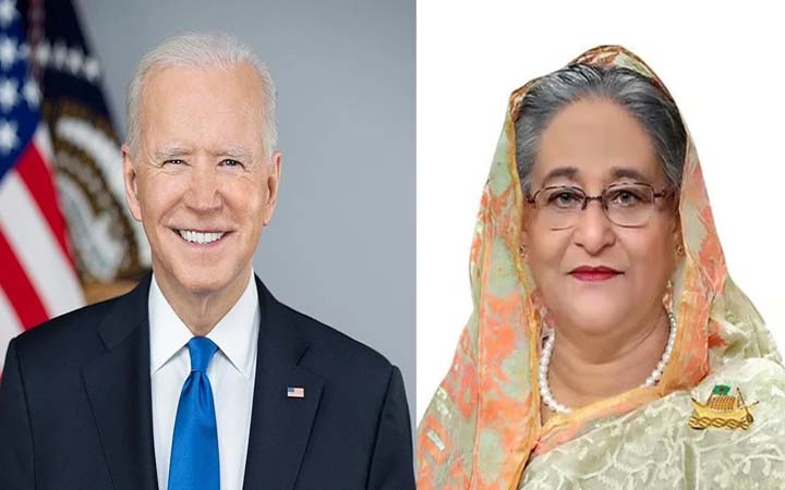 প্রধানমন্ত্রীকে পাঠানো বাইডেনের চিঠিকে স্বাগত জানিয়েছে ঢাকা