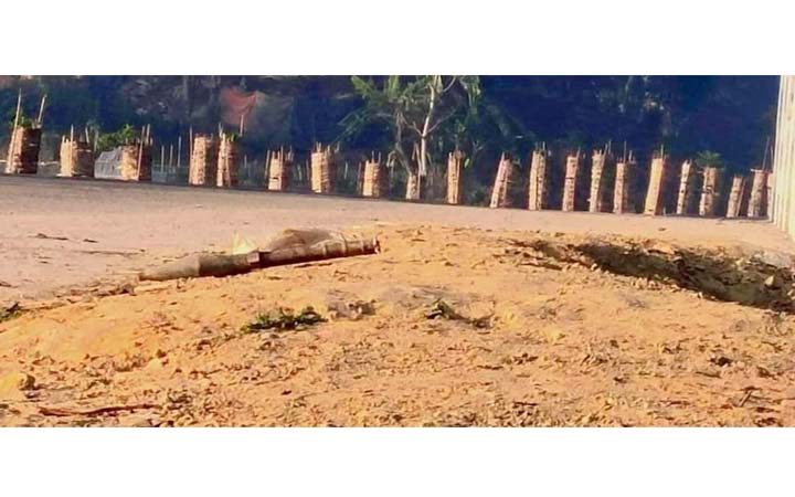 মিয়ানমার থেকে ছোড়া অবিস্ফোরিত আরও একটি মর্টারশেল উদ্ধার