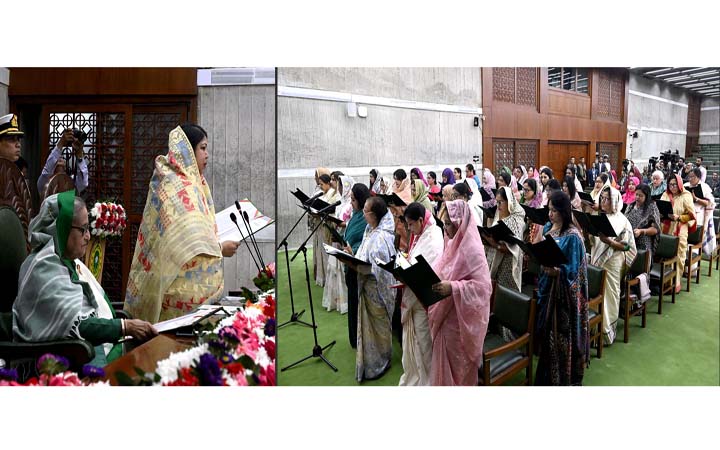 শপথ নিলেন সংরক্ষিত নারী আসনের এমপিরা