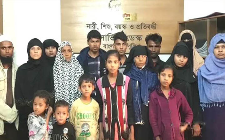 শ্রীমঙ্গলে শিশু ও নারীসহ ১৬ রোহিঙ্গা আটক