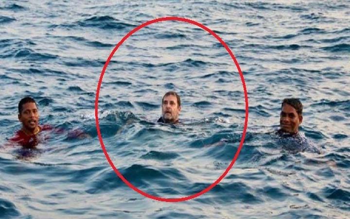 মাঝসমুদ্রে নৌকা থেকে ঝাঁপ দিলেন রাহুল (রইল ভিডিও)