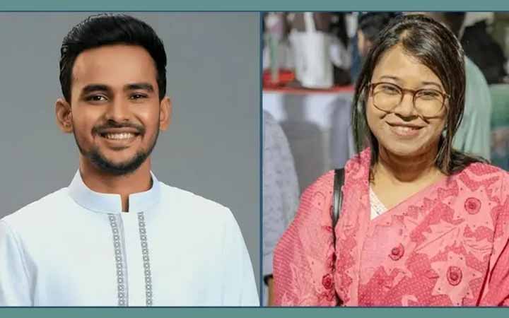 এনসিপির ডায়াস্পোরা উপকমিটির প্রধান আসিফ মাহমুদ, উপপ্রধান মনিরা শারমিন
