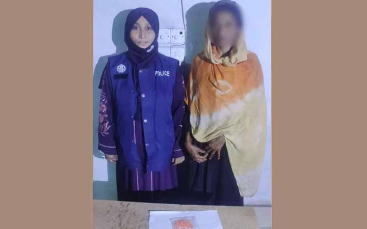 ব্রাহ্মণবাড়িয়ার নাসিরনগরে ১০৭ পিস ইয়াবাসহ নারী গ্রেপ্তার