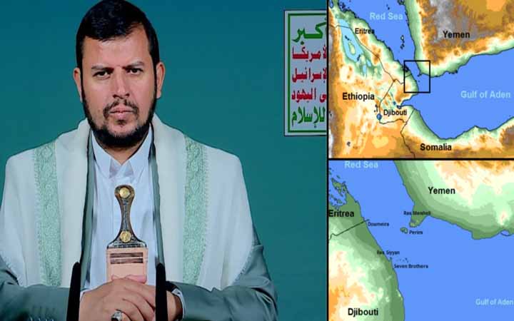 বাব আল-মান্দেব প্রণালি বন্ধ বিষয়ে হুথিদের কঠোর হুশিয়ারি