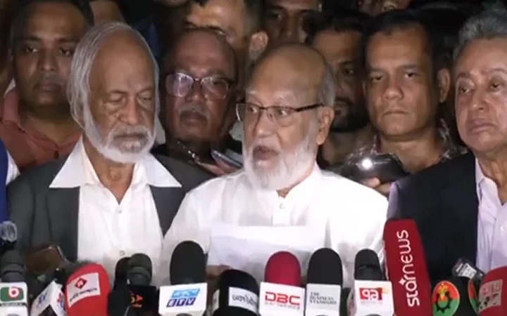 বিতর্কিতদের বাদ দিয়ে উপদেষ্টা পরিষদ পুনর্গঠনের দাবি বিএনপির