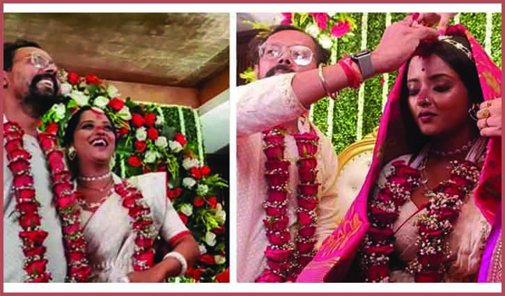 টলিপাড়ায় ফের বিয়ে! আইনি মতে বিয়ে করলেন শ্রুতি