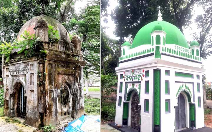 নতুন রূপে সেজেছে গাইবান্ধার এক গম্বুজ মসজিদ