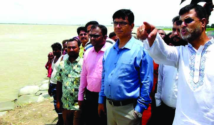 ফরিদপুরে পদ্মানদীর ভাঙ্গণকবলিতদের সহযোগীতার আশ্বাস জেলা প্রশাসকের