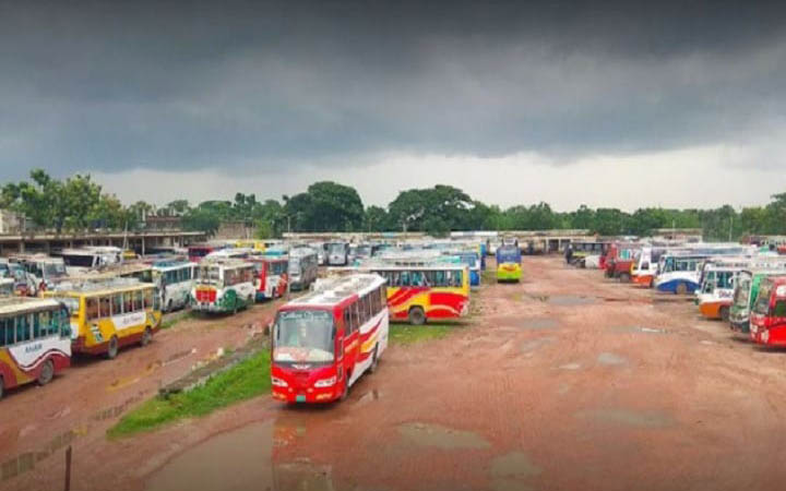 রাজশাহীর সঙ্গে সারাদেশের বাস চলাচল বন্ধ