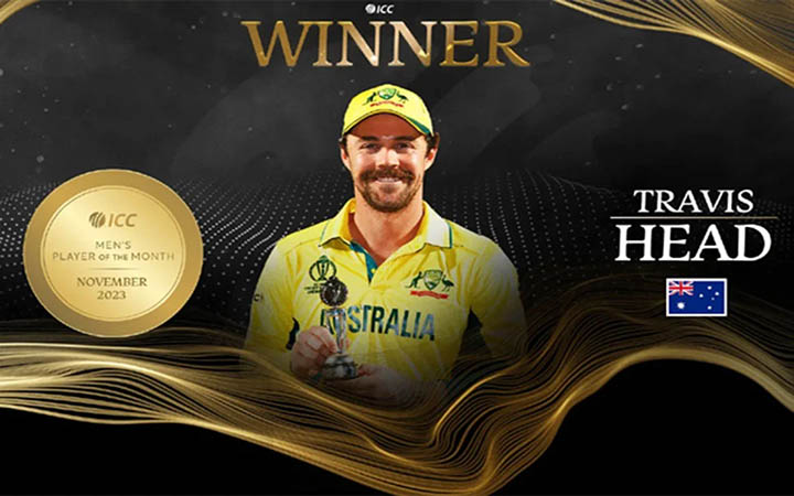 অস্ট্রেলিয়াকে বিশ্বকাপ জিতিয়ে আইসিসির মাসসেরা হেড