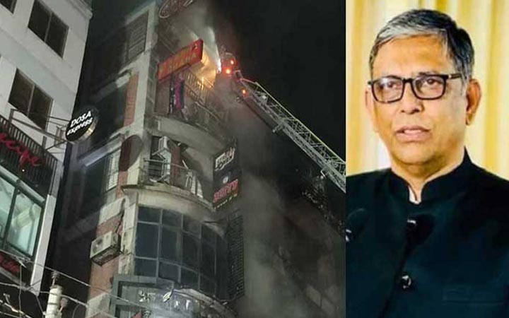 বেইলি রোডে ঘটনাস্থল পরিদর্শনে বাহাউদ্দিন নাছিম