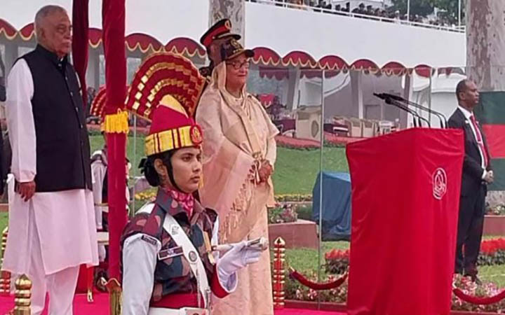 বিজিবি দিবসের অনুষ্ঠানে প্রধানমন্ত্রী