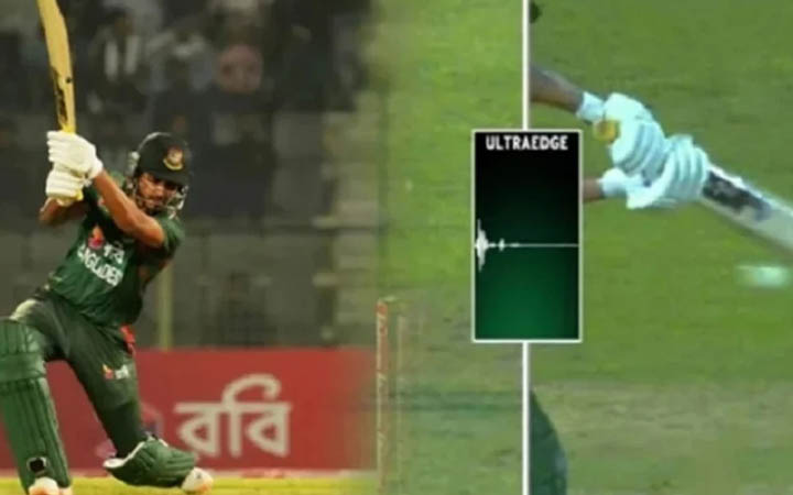 আউট নাকি নট আউট, যা জানালেন সৌম্য