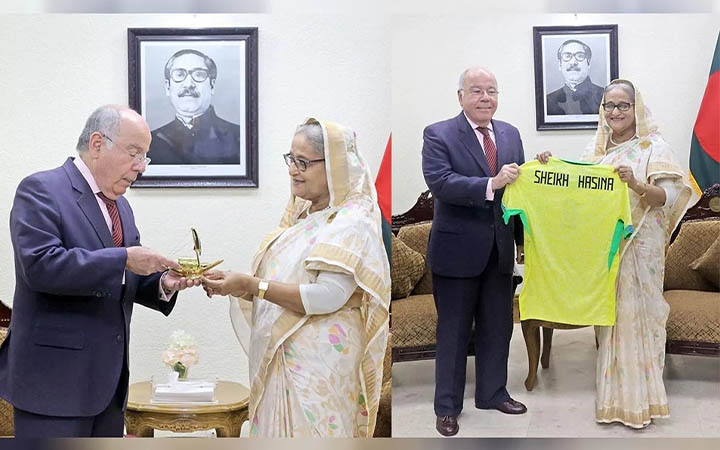 প্রধানমন্ত্রীর সঙ্গে ব্রাজিলের পররাষ্ট্রমন্ত্রীর সাক্ষাৎ