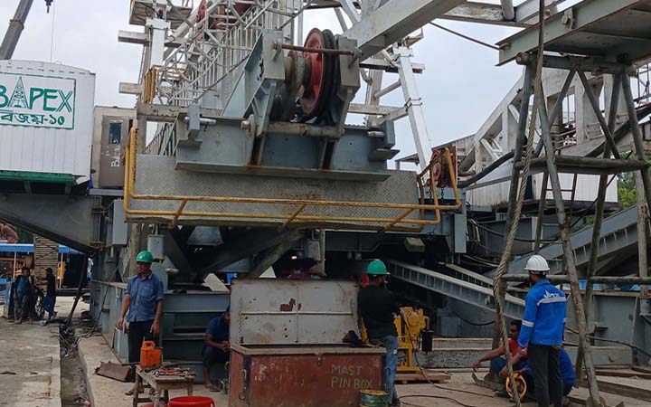 সোনাইমুড়ীতে নতুন গ্যাস কূপের খনন শুরু