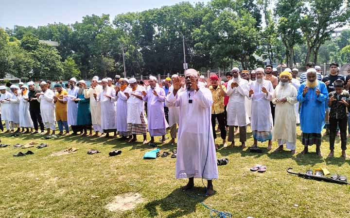 ভাঙ্গায় বৃষ্টির জন্য নামাজ আদায়