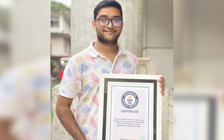 ঢাবি শিক্ষার্থী অংকনের গিনেস রেকর্ড