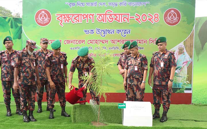 বিজিবির সপ্তাহব্যাপী বৃক্ষরোপণ অভিযানের উদ্বোধন