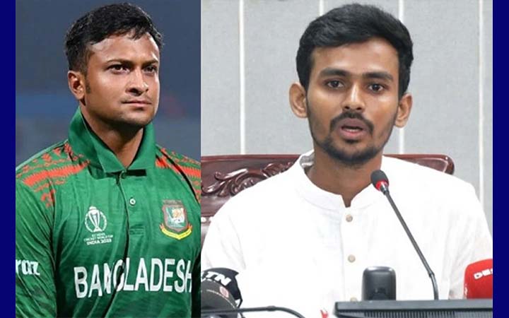 ‘বাংলাদেশের জার্সিতে আর নয়’—সাকিবকে নিয়ে কড়া অবস্থান ক্রীড়া উপদেষ্টার