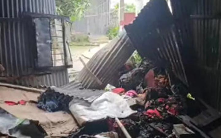 ফরিদপুরে নেশার টাকা না পেয়ে ঘর পুড়িয়ে দিল যুবক