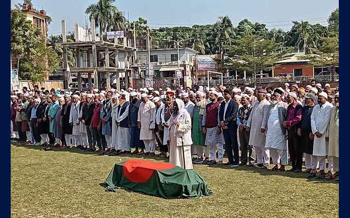 ভোলার প্রবীণ সাংবাদিক হাবিবুর রহমানের দাফন সম্পন্ন