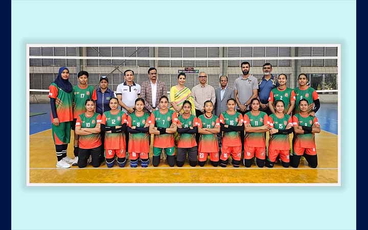 মালদ্বীপে কাভা কাপ ২০২৫-এ অংশ নিতে প্রস্তুত বাংলাদেশ নারী ভলিবল দল